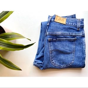 Vintage Lee High Rise Tapered Jeans